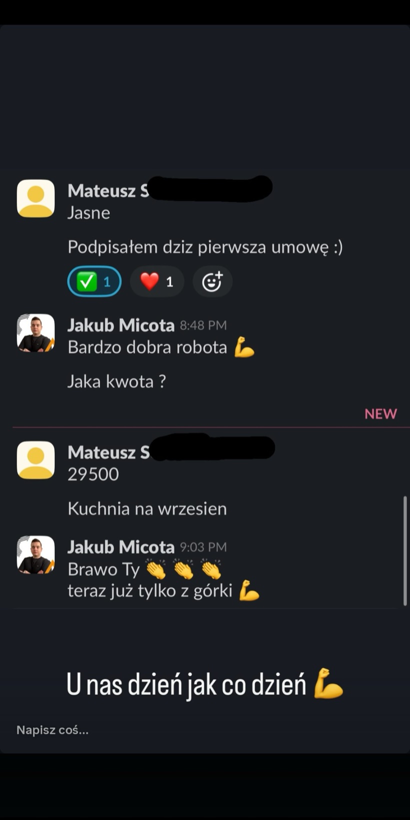 Pierwsza umowa podpisana, kuchnia na 29 500 zł